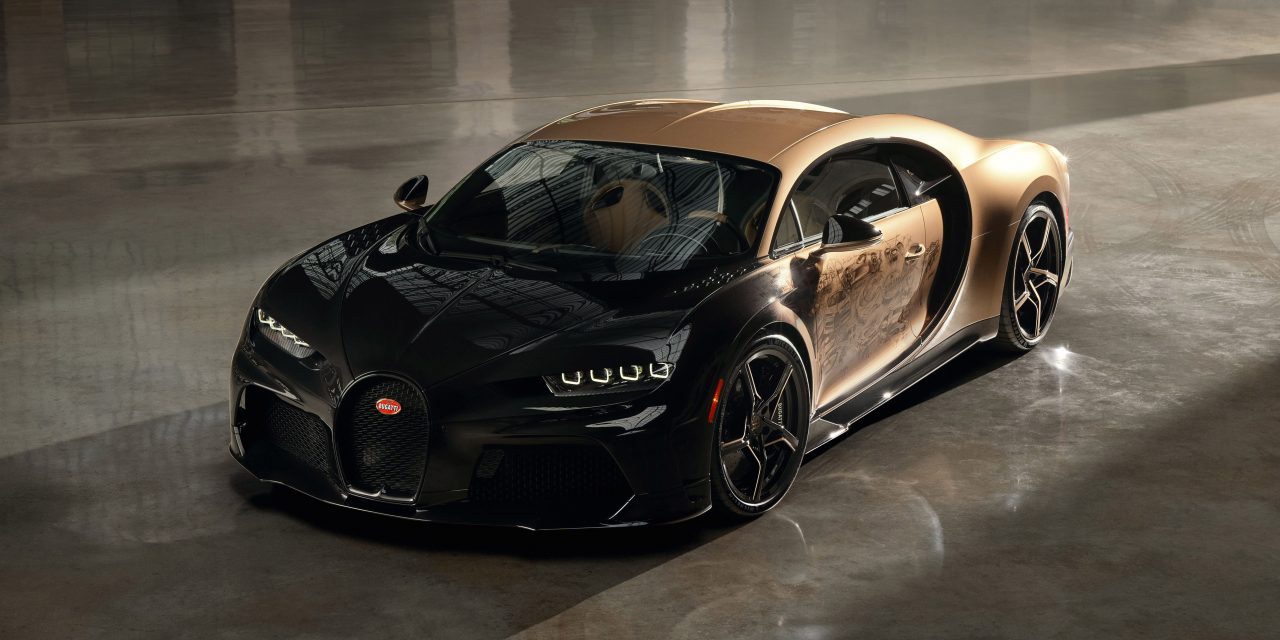 Bugatti Chiron Super Sport Golden Era: Un lienzo de Arte sobre Ruedas